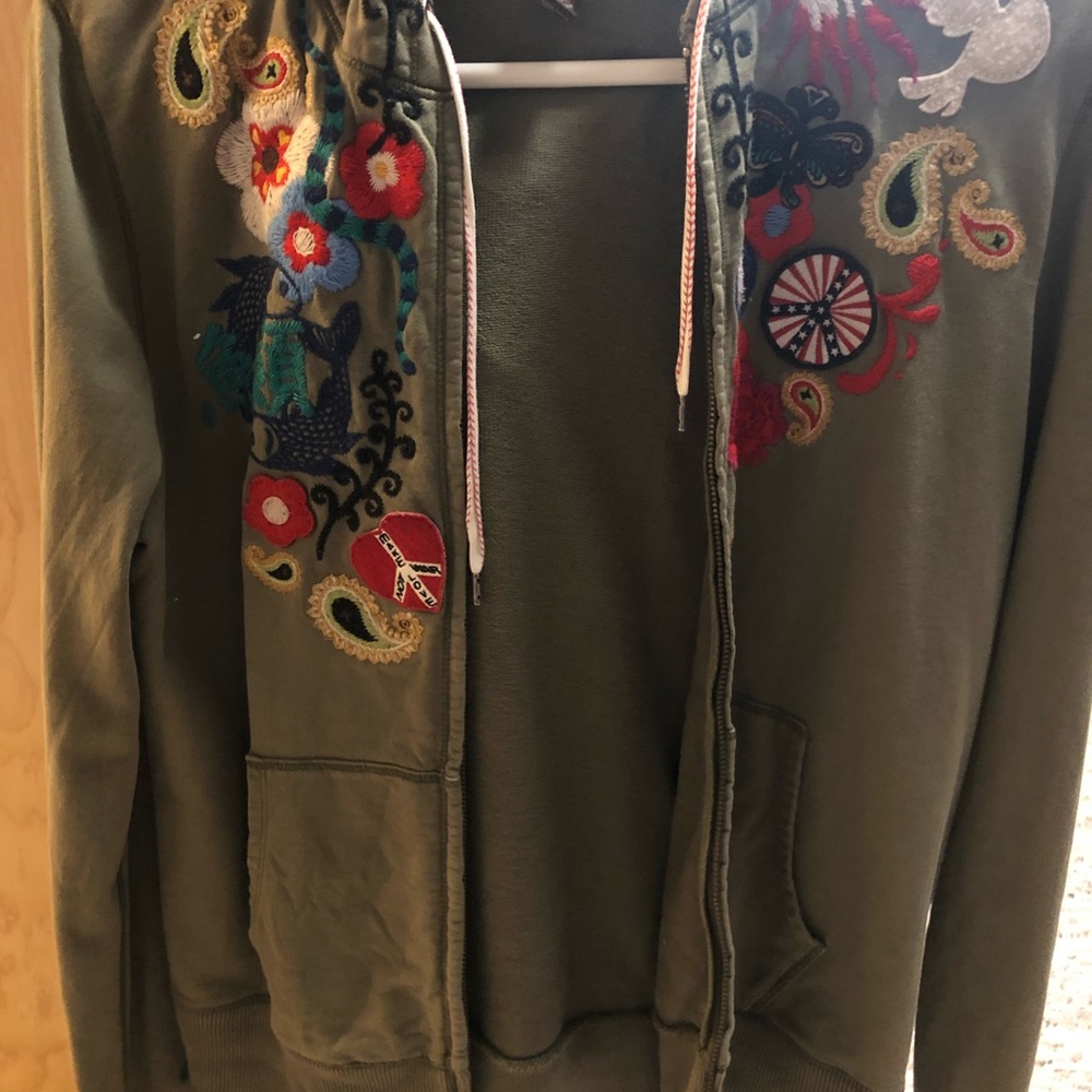 Lucky Brand embroidered hoodie